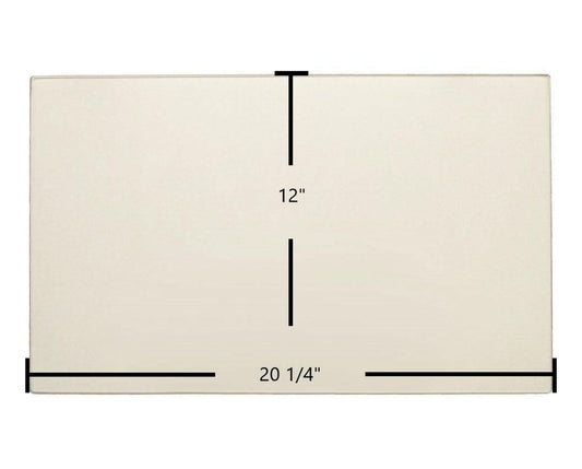 Ceramic Replacement Glass for Jotul J-100 Ceramic Glass Panel - 20 1/4" x 12"