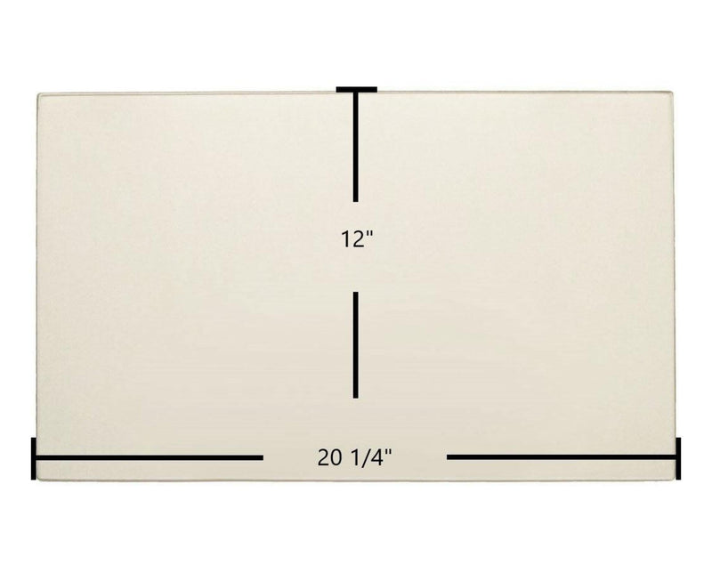 Ceramic Replacement Glass for Jotul J-100 Ceramic Glass Panel - 20 1/4" x 12"