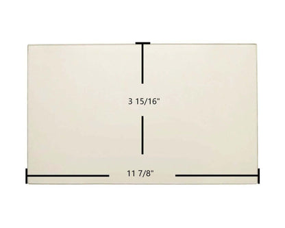Ceramic Replacement Glass for Jotul System 18 - 11 7/8" x 3 15/16"