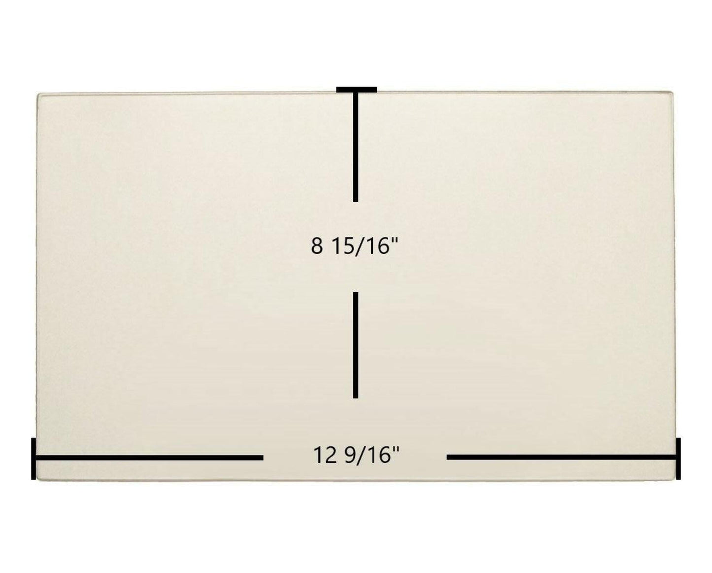 Ceramic Replacement Glass for Kent Tile Fire Ceramic Glass Panel - 12 9/16" x 8 15/16"