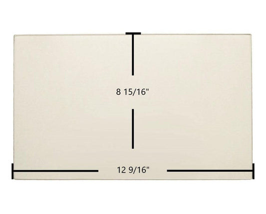 Ceramic Replacement Glass for Kent Tile Fire Ceramic Glass Panel - 12 9/16" x 8 15/16"