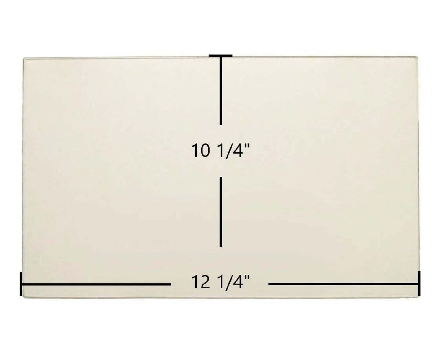 Ceramic Replacement Glass for Keystoker Coal Stove Ceramic Glass Panel - 12 1/4" x 10 1/4"
