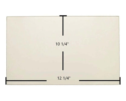 Ceramic Replacement Glass for Keystone Stove Ceramic Glass Panel (10 1/4" x 12 1/4") - 10 1/4" x 12 1/4"