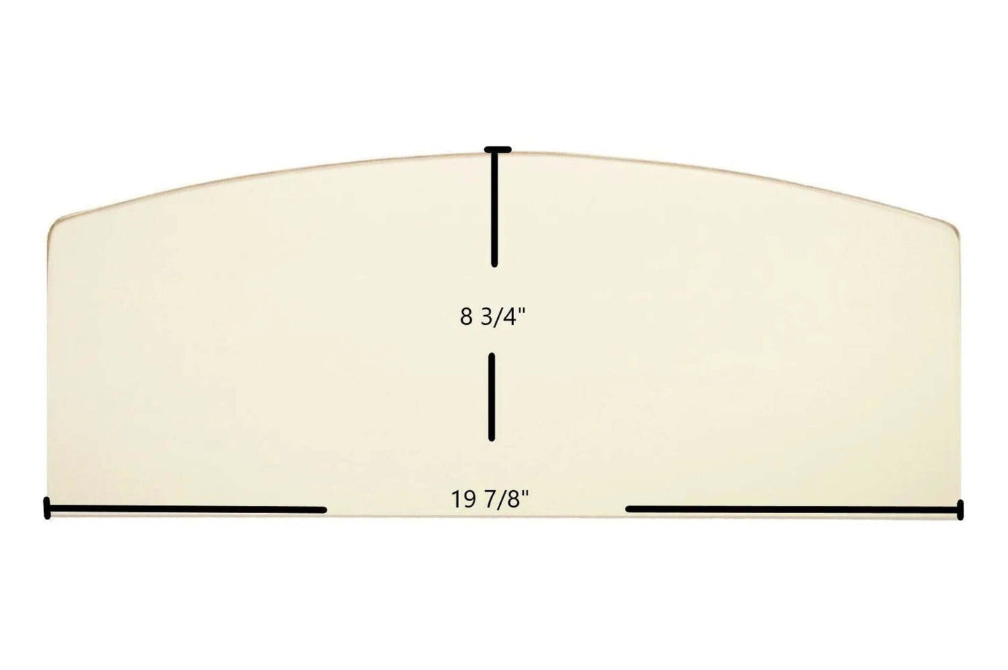 Ceramic Replacement Glass for King 2007 / 2007B Ceramic Glass Panel - 19 7/8" x 8 3/4"