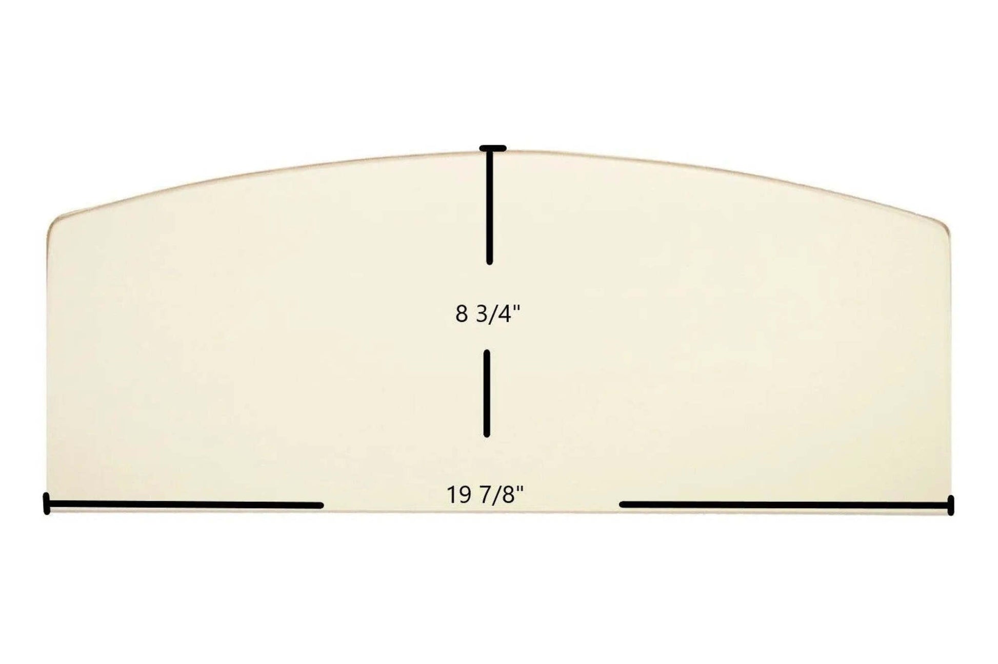 Ceramic Replacement Glass for King 2007 / 2007B Ceramic Glass Panel - 19 7/8" x 8 3/4"