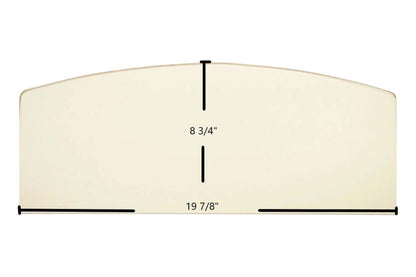 Ceramic Replacement Glass for King 2007 / 2007B Ceramic Glass Panel - 19 7/8" x 8 3/4"