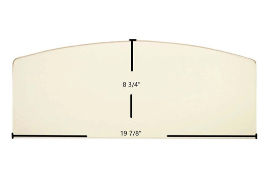 Ceramic Replacement Glass for King 2007 / 2007B Ceramic Glass Panel - 19 7/8" x 8 3/4"