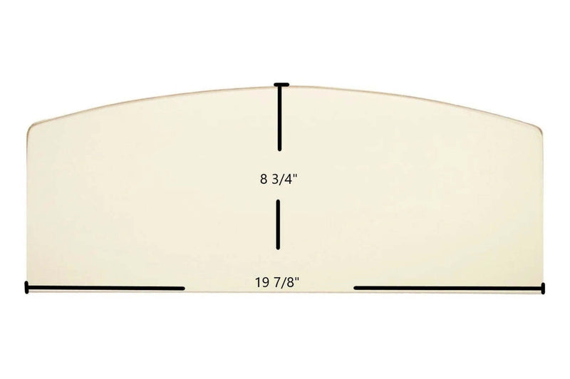 Ceramic Replacement Glass for King 2007 / 2007B Ceramic Glass Panel - 19 7/8" x 8 3/4"