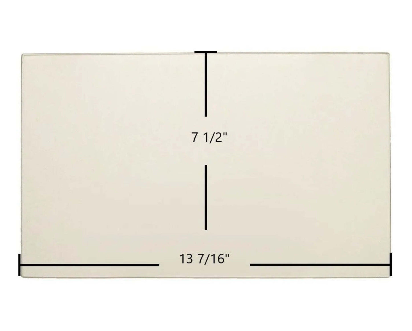 Ceramic Replacement Glass for Kozi 100 XL Pellet Stove Ceramic Glass Panel - 13 7/16" x 7 1/2"
