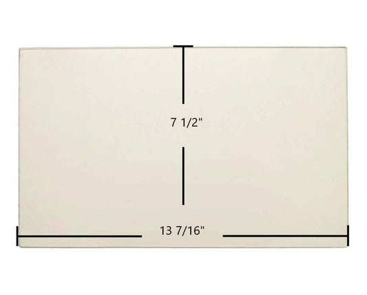 Ceramic Replacement Glass for Kozi 100 XL Pellet Stove Ceramic Glass Panel - 13 7/16" x 7 1/2"