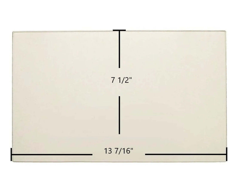 Ceramic Replacement Glass for Kozi 100 XL Pellet Stove Ceramic Glass Panel - 13 7/16" x 7 1/2"