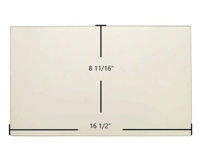 Ceramic Replacement Glass for Kozi Baywin Pellet Stove Center Ceramic Glass Panel - 16 1/2" x 8 11/16"