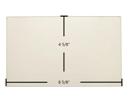 Ceramic Replacement Glass for Kozi Baywin Pellet Stove Side Glass - 8 5/8" x 4 5/8"