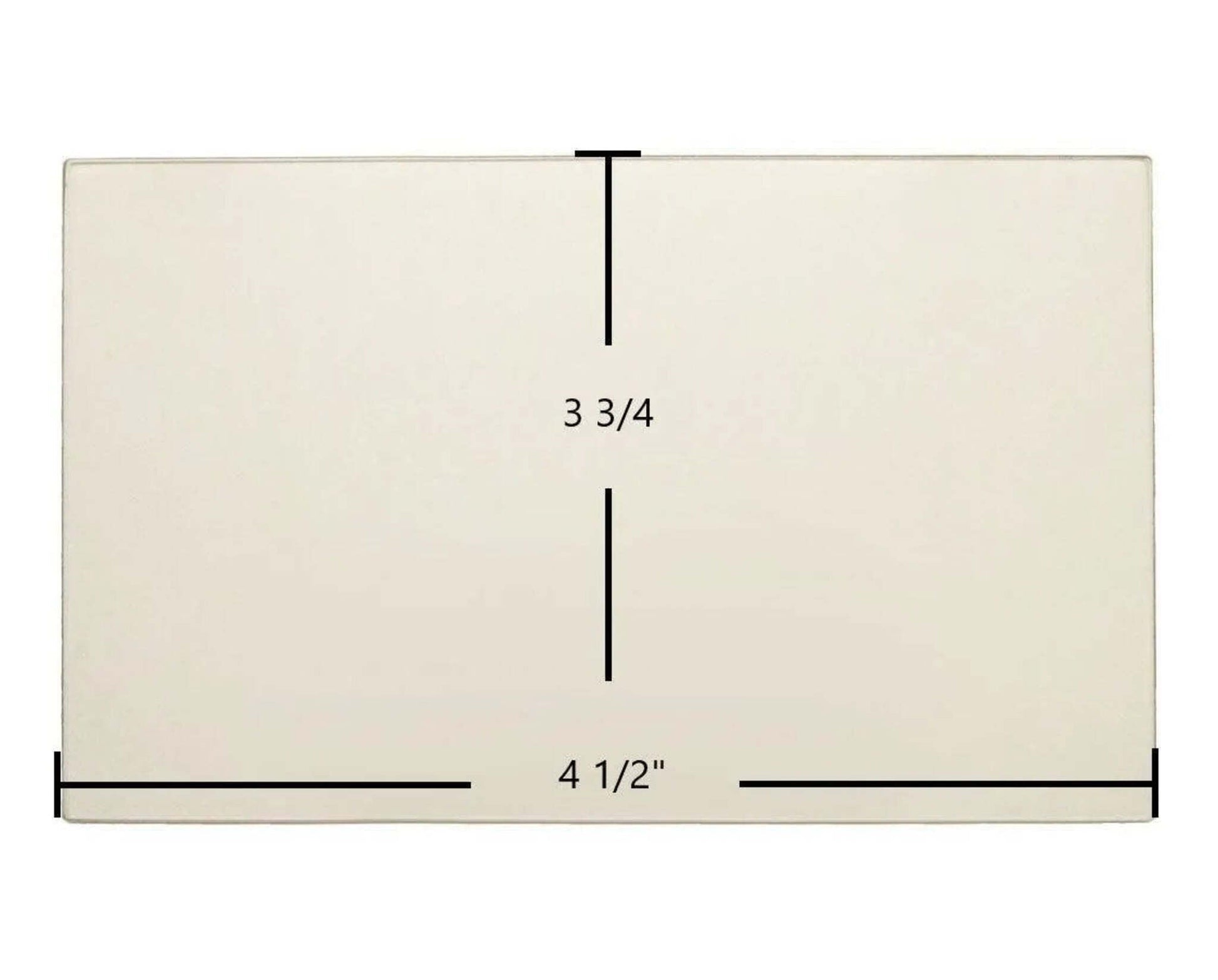 Ceramic Replacement Glass for Kozi KSH Small Pellet Stove Ceramic Glass Panel - 4 1/2" x 3 3/4"