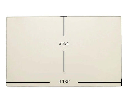 Ceramic Replacement Glass for Kozi KSH Small Pellet Stove Ceramic Glass Panel - 4 1/2" x 3 3/4"
