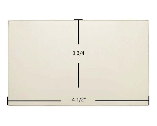 Ceramic Replacement Glass for Kozi KSH Small Pellet Stove Ceramic Glass Panel - 4 1/2" x 3 3/4"