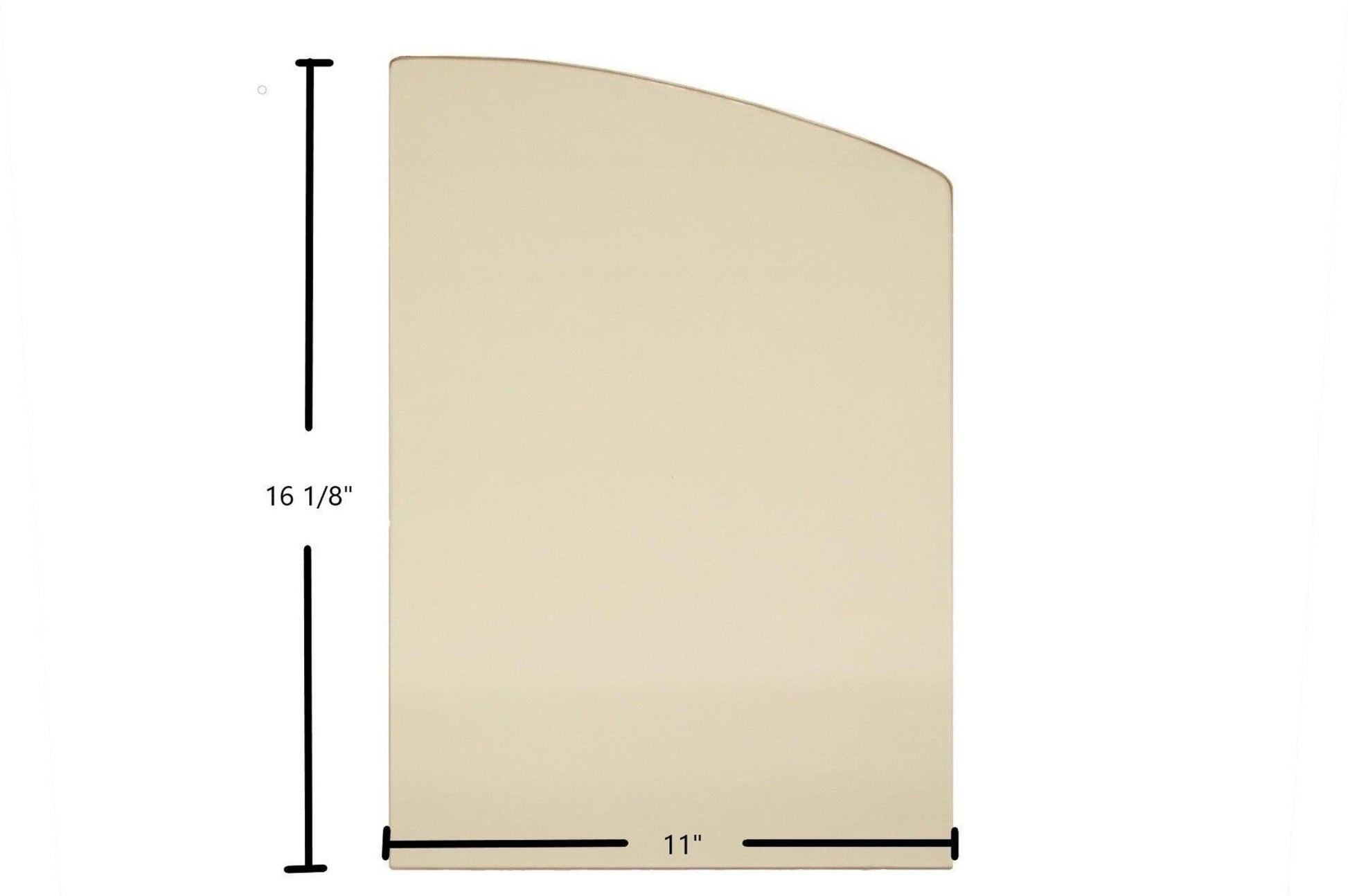 Ceramic Replacement Glass for Kozy Heat 231-CC / 231-ZC Ceramic Glass Panel - 11" x 16 1/8"