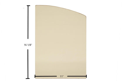 Ceramic Replacement Glass for Kozy Heat 231-CC / 231-ZC Ceramic Glass Panel - 11" x 16 1/8"