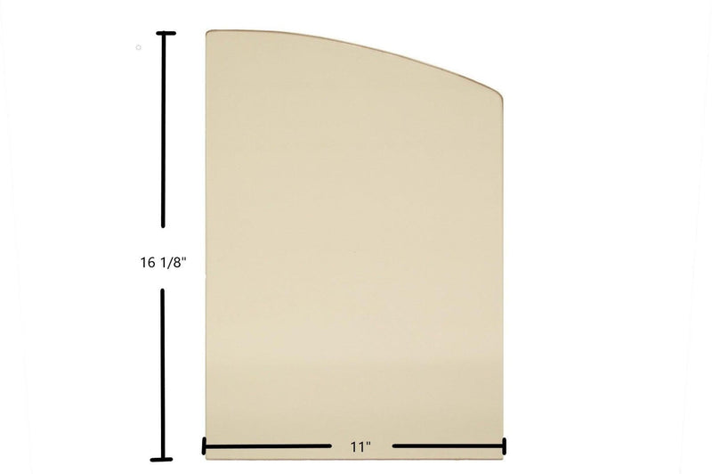 Ceramic Replacement Glass for Kozy Heat 231-CC / 231-ZC Ceramic Glass Panel - 11" x 16 1/8"
