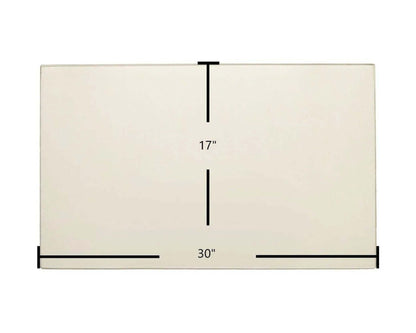 Ceramic Replacement Glass for Kozy Heat 740 DV / 936 / 961 Ceramic Glass Panel - 30" x 17"