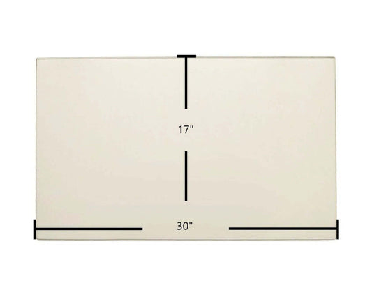 Ceramic Replacement Glass for Kozy Heat 740 DV / 936 / 961 Ceramic Glass Panel - 30" x 17"