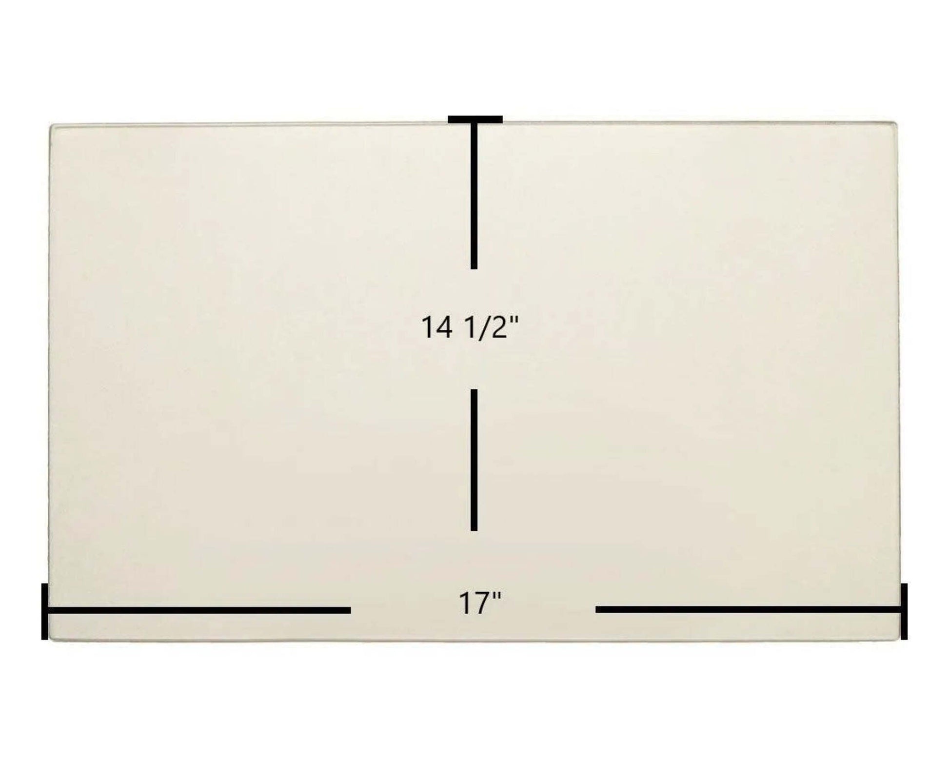 Ceramic Replacement Glass for Kozy Heat 944 (Side) / 234 / 336 Ceramic Glass Panel - 17" x 14 1/2"