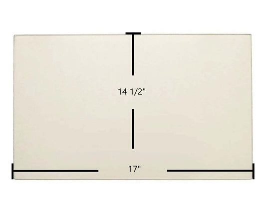 Ceramic Replacement Glass for Kozy Heat 944 (Side) / 234 / 336 Ceramic Glass Panel - 17" x 14 1/2"