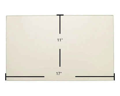 Ceramic Replacement Glass for Kozy Heat 961 (Side) Ceramic Glass Panel - 17" x 11"