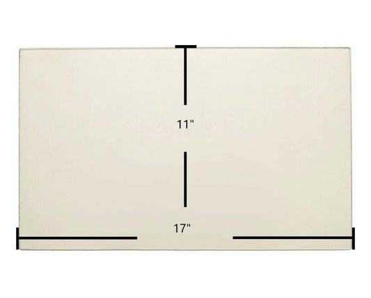 Ceramic Replacement Glass for Kozy Heat 961 (Side) Ceramic Glass Panel - 17" x 11"