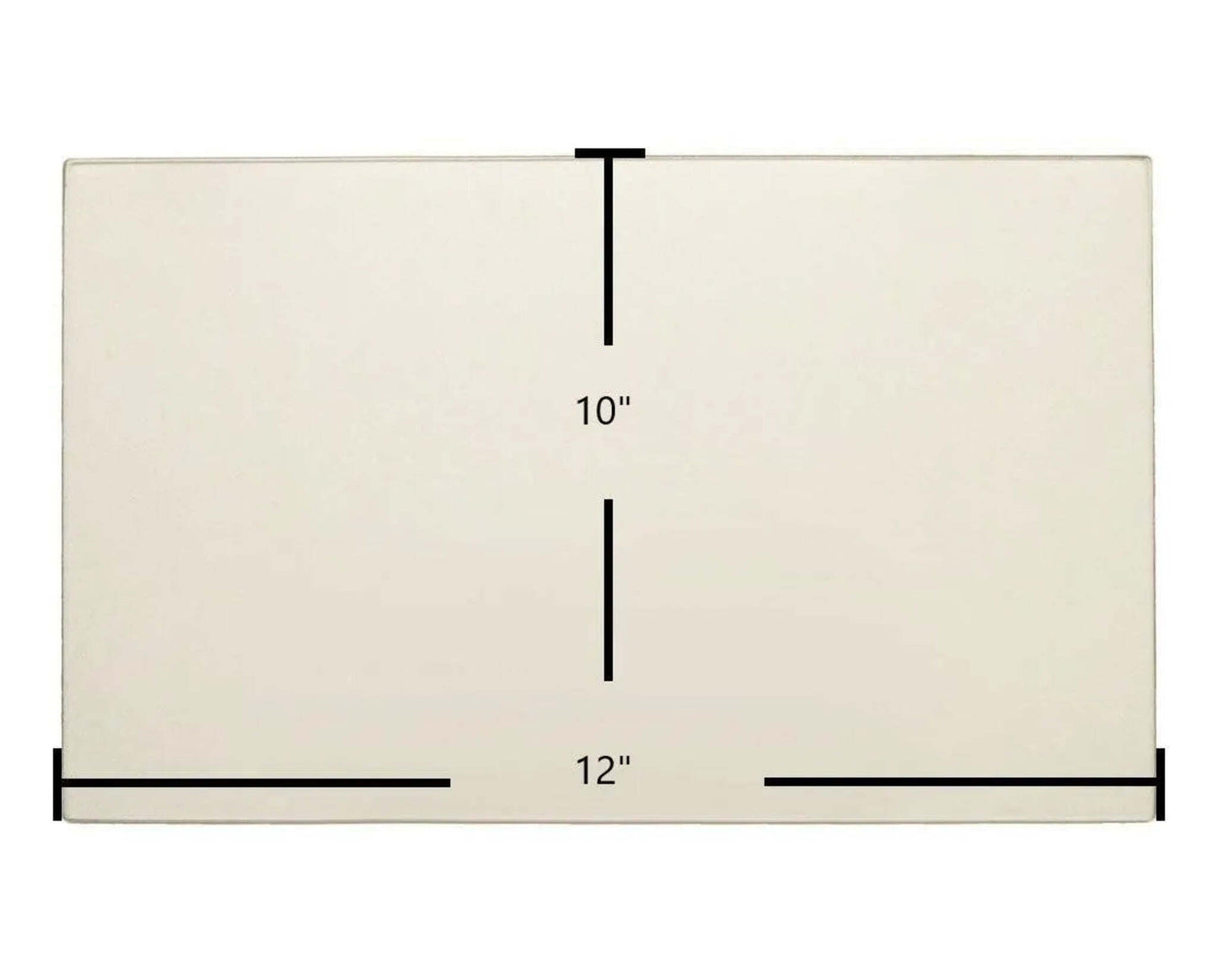Ceramic Replacement Glass for Kozy Heat G101 Ceramic Glass Panel - 12" x 10"