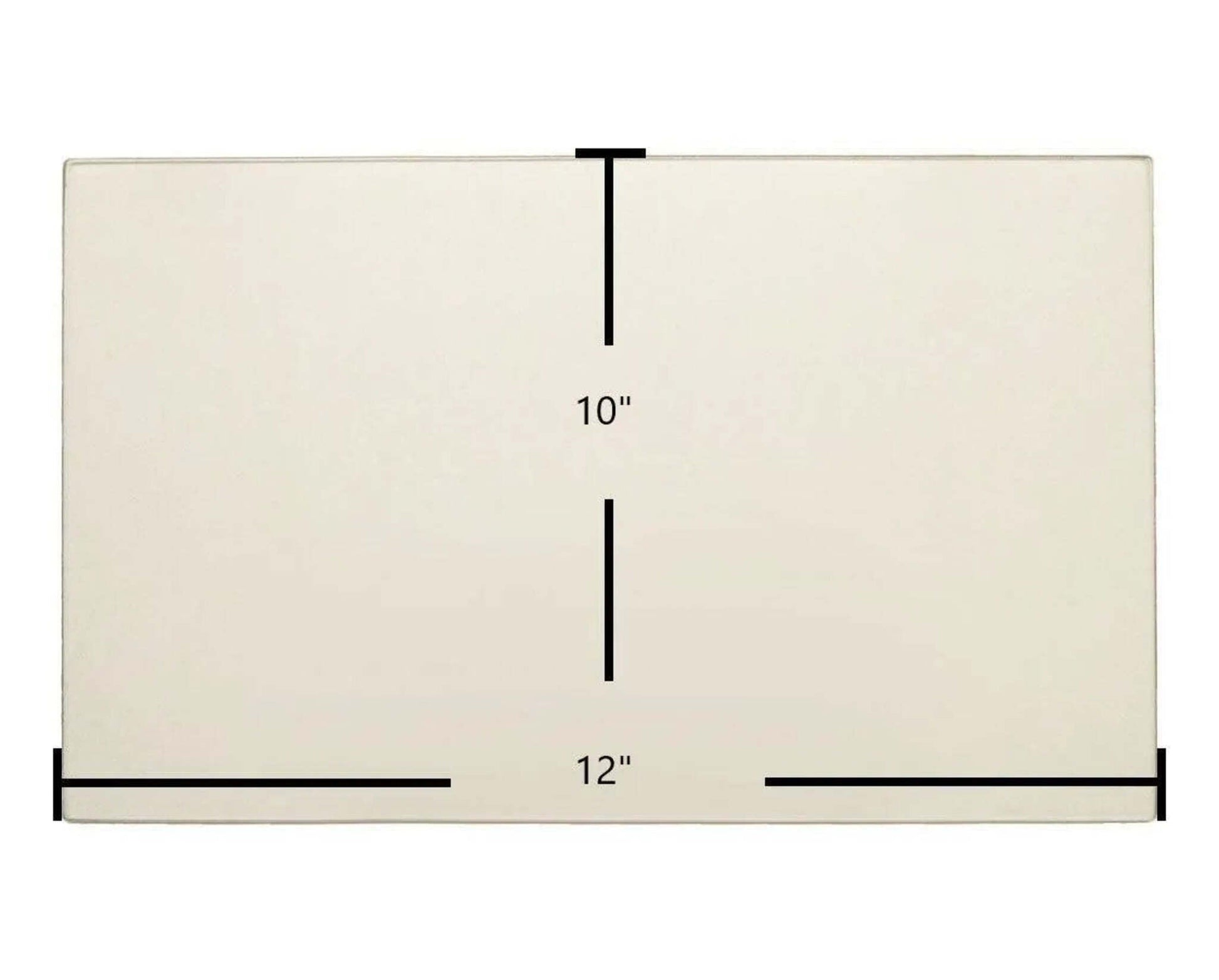 Ceramic Replacement Glass for Kozy Heat G101 Ceramic Glass Panel - 12" x 10"