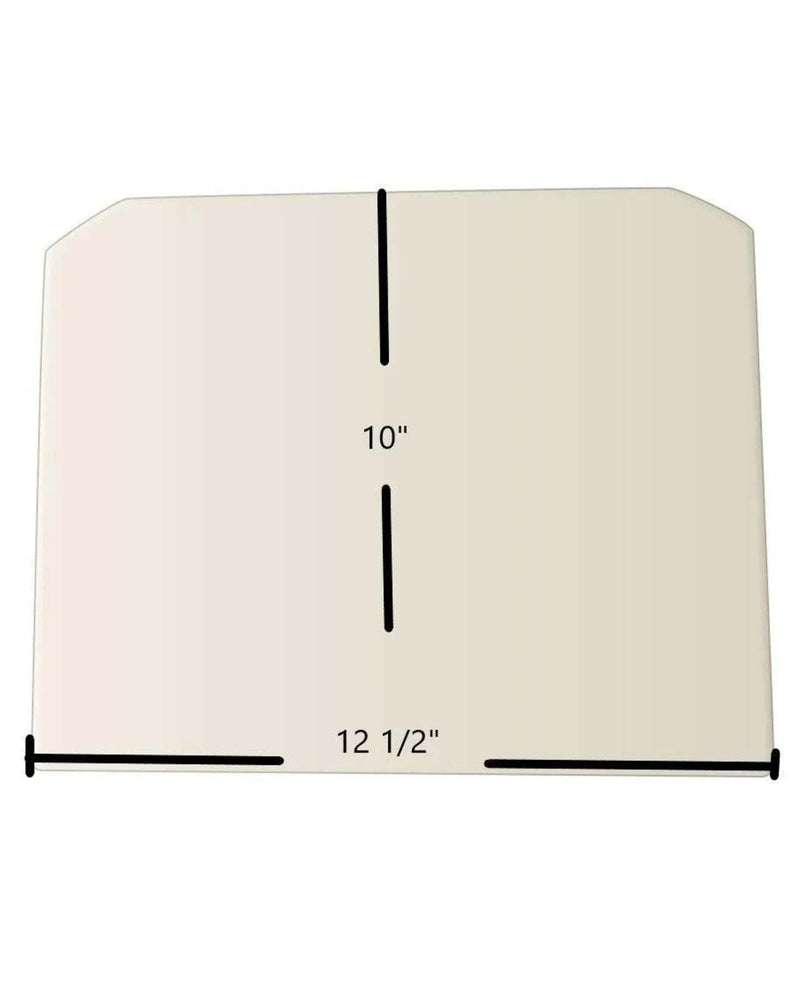 Ceramic Replacement Glass for Kuma Tamarack / Aspen / Wood Classic / Oil Classic Ceramic Glass Panel - 12 1/2" x 10"