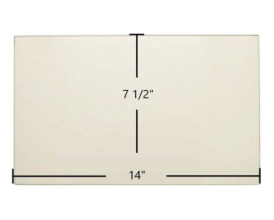 Ceramic Replacement Glass for Lakewood Nectre 350 Ceramic Glass Panel - 14" x 7 1/2"