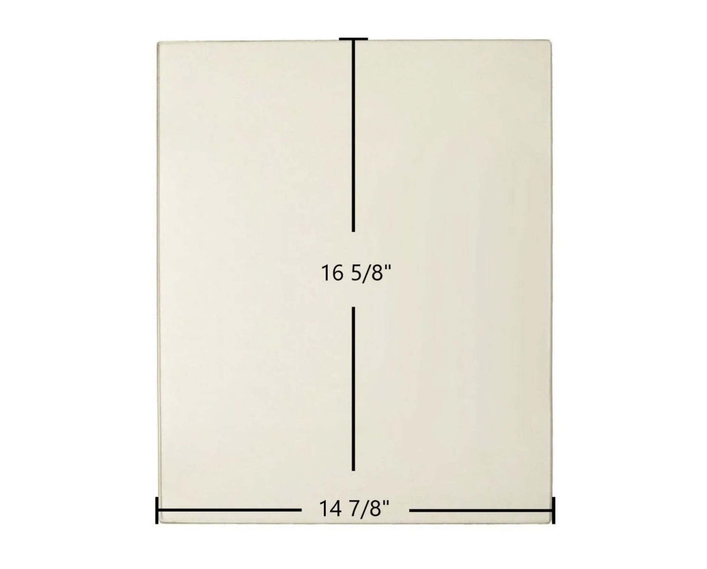 Ceramic Replacement Glass for Lennox Bella Ceramic Glass Panel - 14 7/8" x 16 5/8"