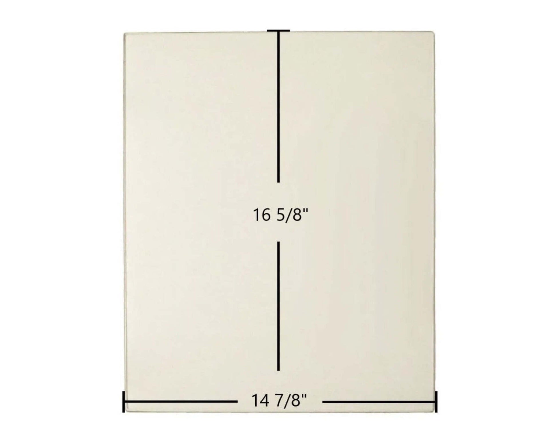 Ceramic Replacement Glass for Lennox Bella Ceramic Glass Panel - 14 7/8" x 16 5/8"