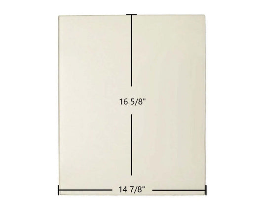 Ceramic Replacement Glass for Lennox Bella Ceramic Glass Panel - 14 7/8" x 16 5/8"