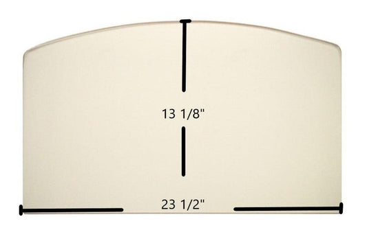 Ceramic Replacement Glass for Lennox Brentwood Archtop Ceramic Glass Panel - 22 1/2" x 13 1/8" Archtop