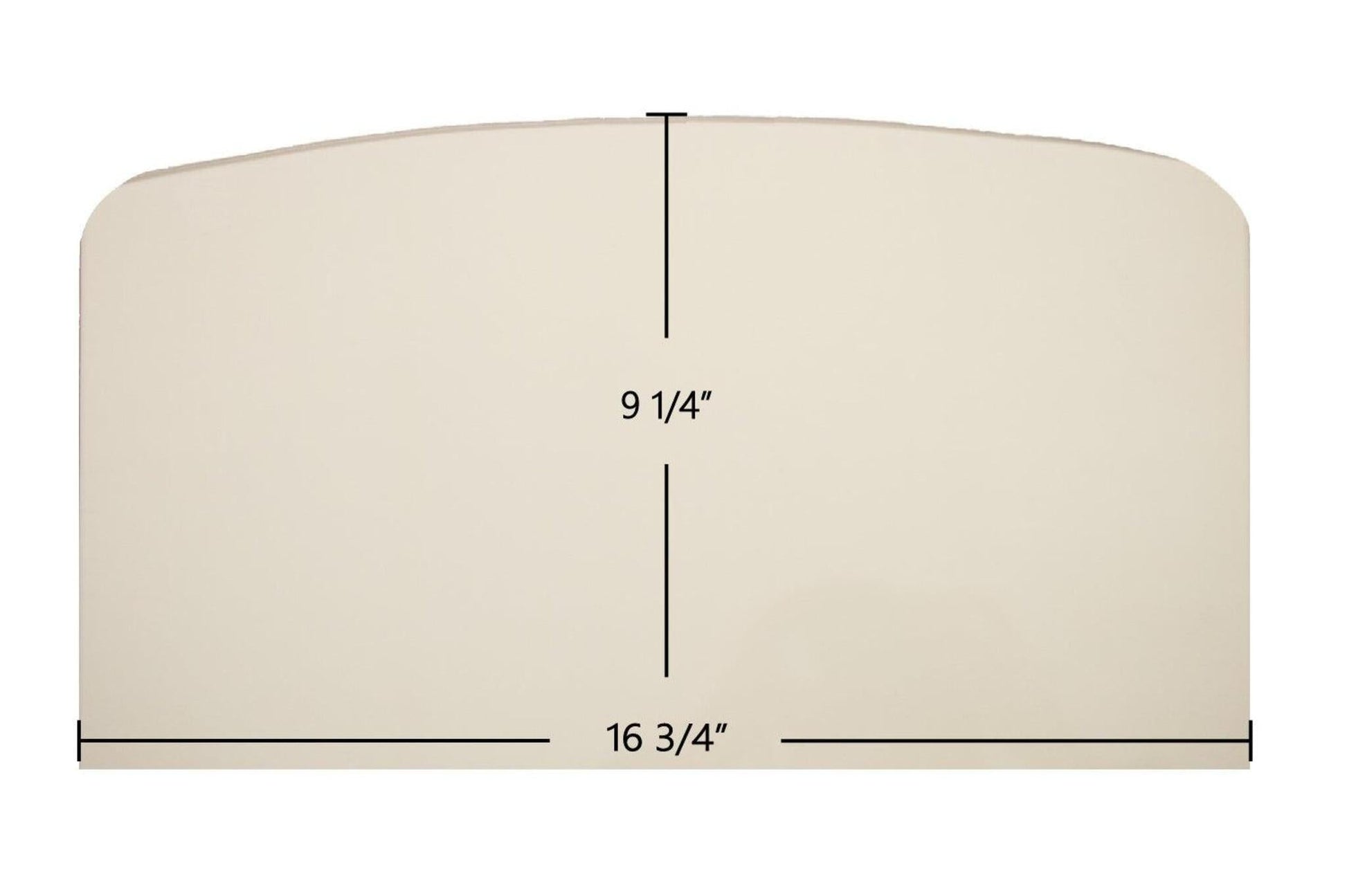 Ceramic Replacement Glass for Lexington Forge SSI30 / SSW30 Ceramic Glass Panel - 16 3/4" x 9 1/4"