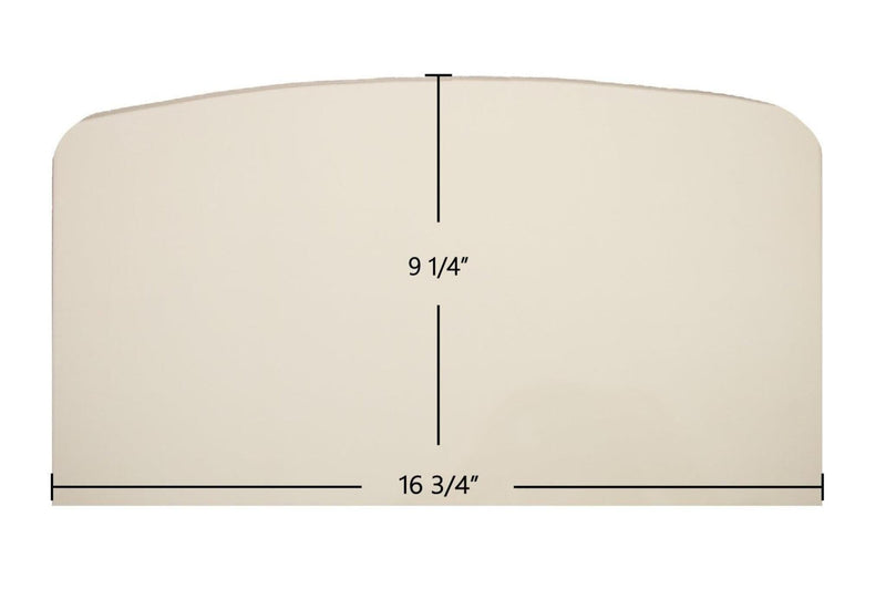 Ceramic Replacement Glass for Lexington Forge SSI30 / SSW30 Ceramic Glass Panel - 16 3/4" x 9 1/4"