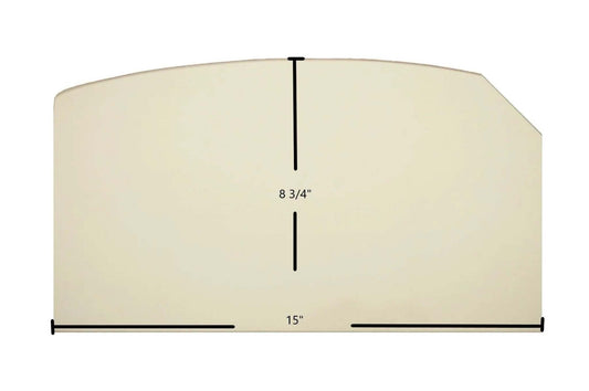 Ceramic Replacement Glass for Lopi 380 / 440 Single Door, Model X Ceramic Glass Panel - 15" x 8 3/4"
