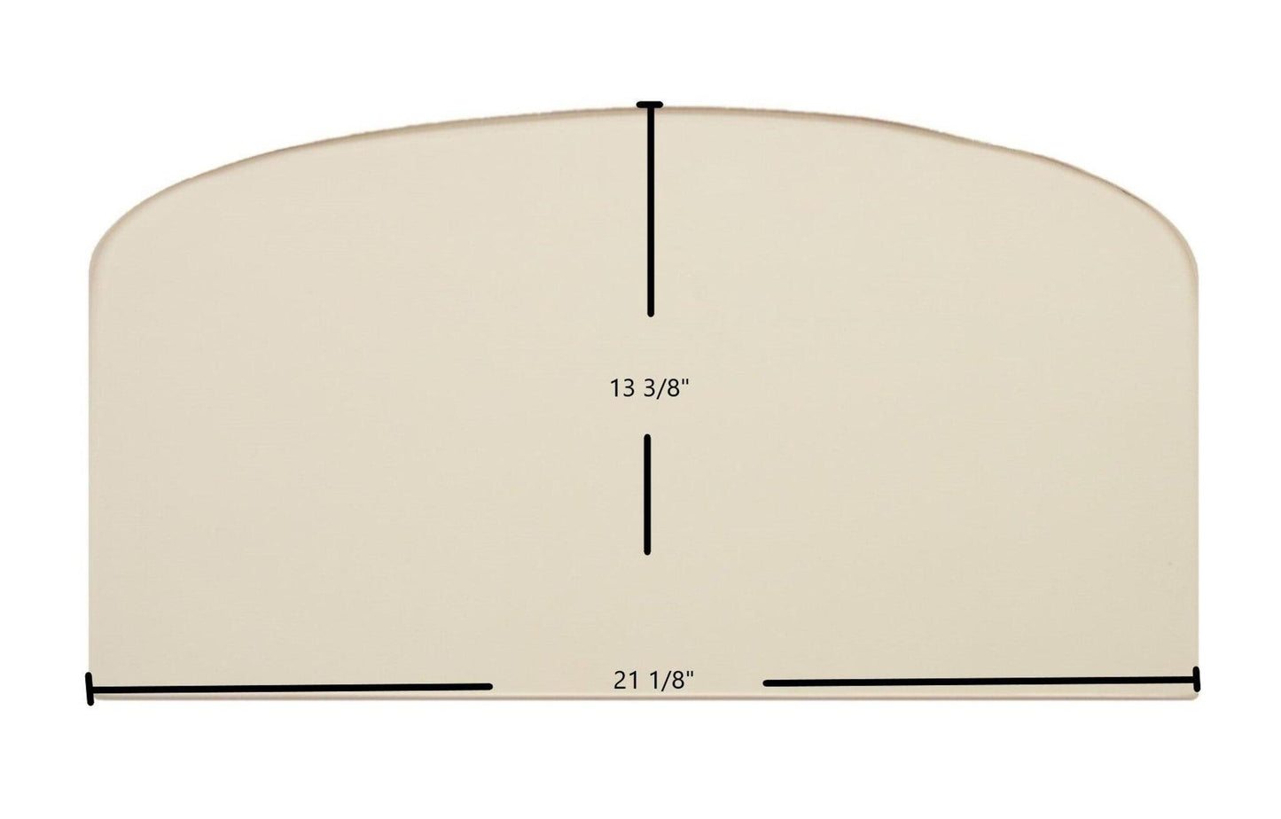 Ceramic Replacement Glass for Lopi Cape Cod Ceramic Glass Panel - 21 1/8" x 13 3/8"