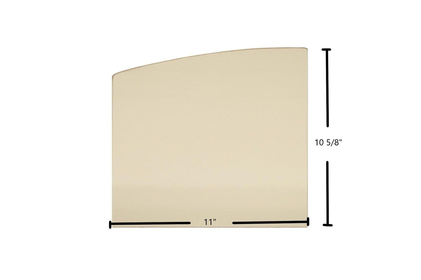Ceramic Replacement Glass for Lopi Flush Insert / Declaration Ceramic Glass Panel - 11" x 10 5/8"