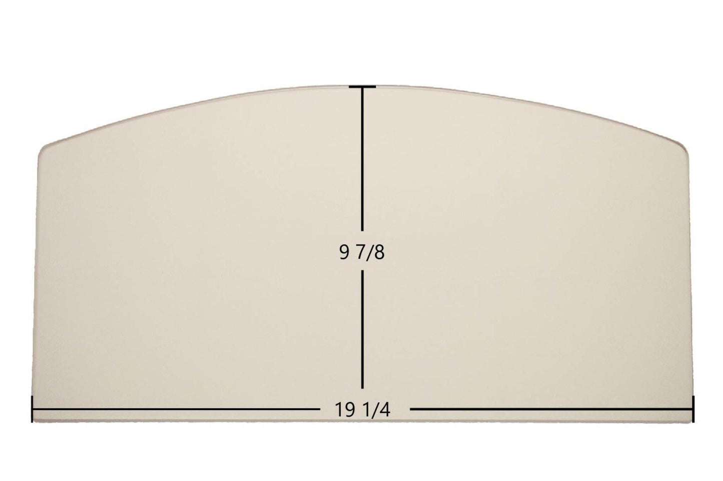 Ceramic Replacement Glass for Lopi Freedom / Liberty / Flex Series Ceramic Glass Panel - 19 1/4" x 9 7/8"