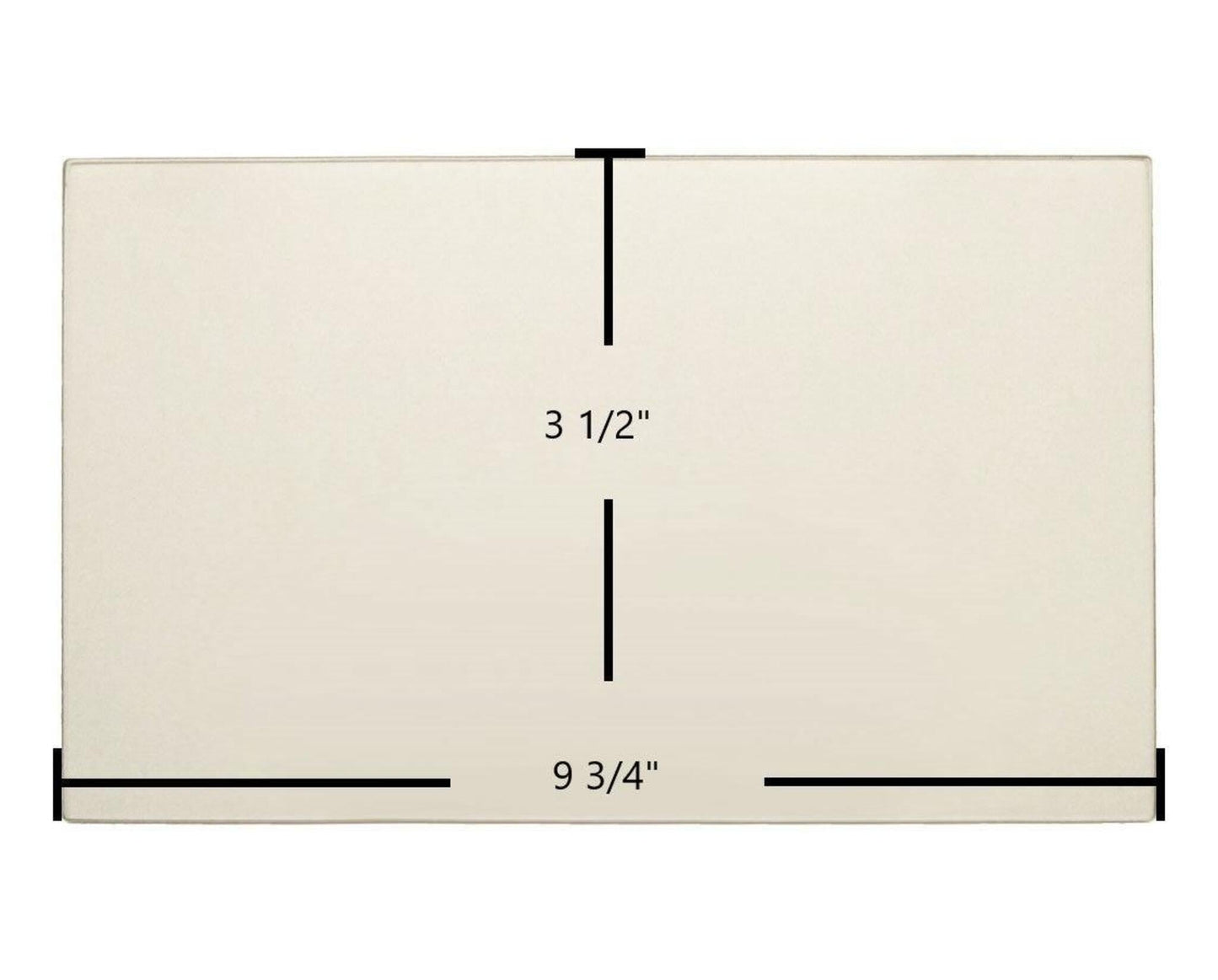 Ceramic Replacement Glass for Lopi Heritage Bay / Pioneer Bay Side Ceramic Glass Panel | 9 3/4" x 3 1/2" | Part #930-05081 - 9 3/4" x 3 1/2"