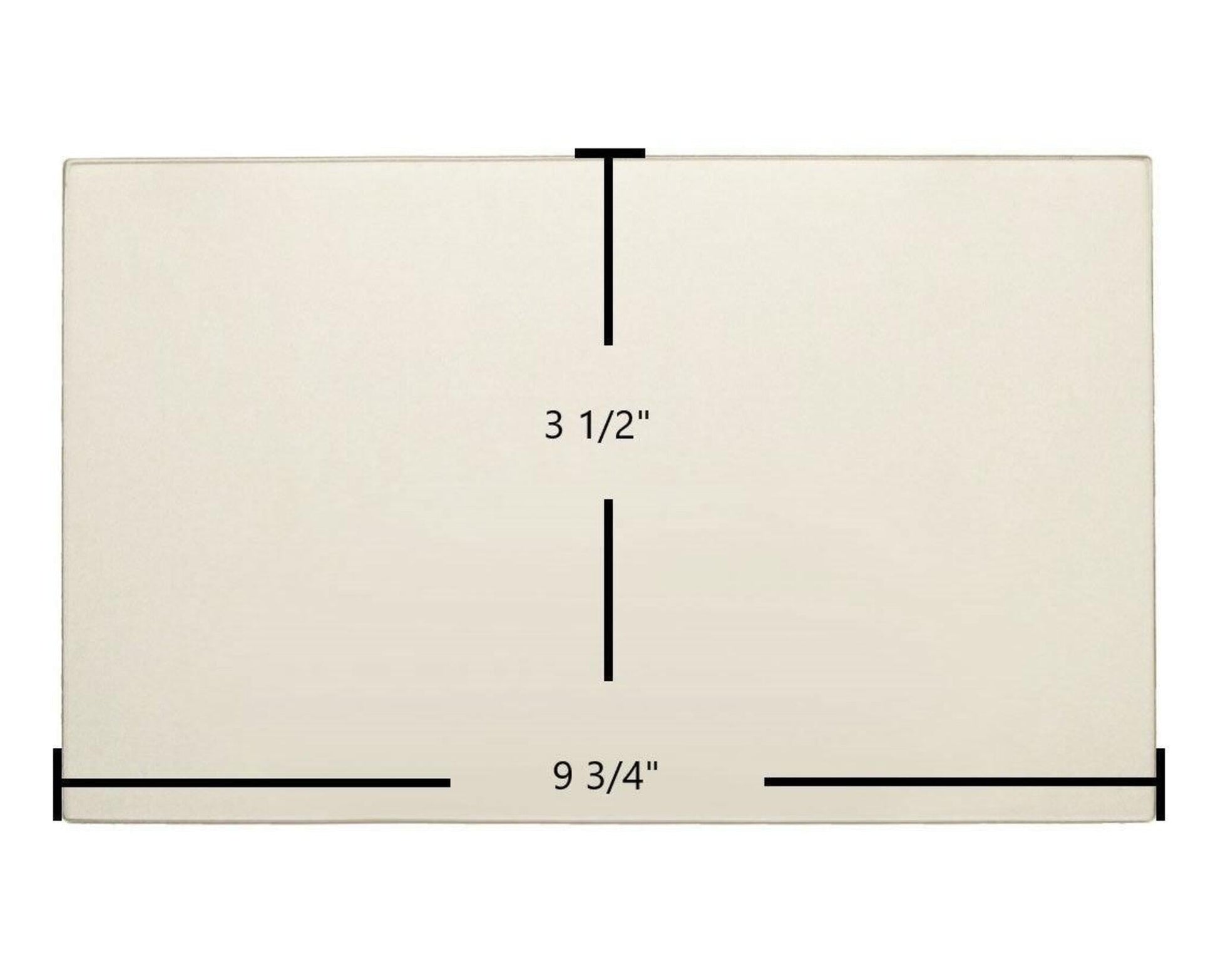Ceramic Replacement Glass for Lopi Heritage Bay / Pioneer Bay Side Ceramic Glass Panel | 9 3/4" x 3 1/2" | Part #930-05081 - 9 3/4" x 3 1/2"
