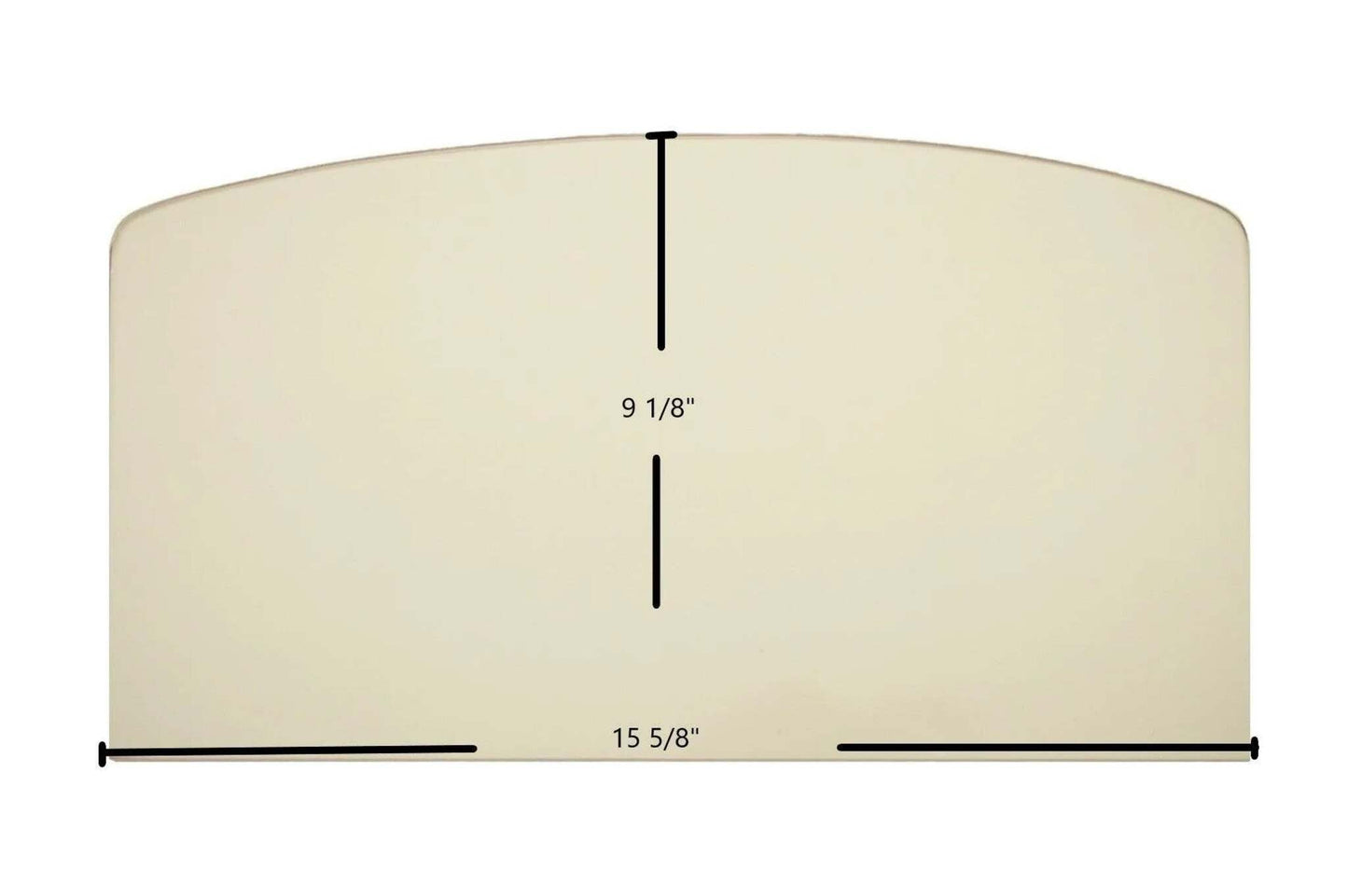 Ceramic Replacement Glass for Lopi LX / FL / S / SX / 400 PS / 380 / 440 / 520 / X (Small) Ceramic Glass Panel - 15 5/8" x 9 1/8"