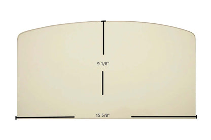 Ceramic Replacement Glass for Lopi LX / FL / S / SX / 400 PS / 380 / 440 / 520 / X (Small) Ceramic Glass Panel - 15 5/8" x 9 1/8"