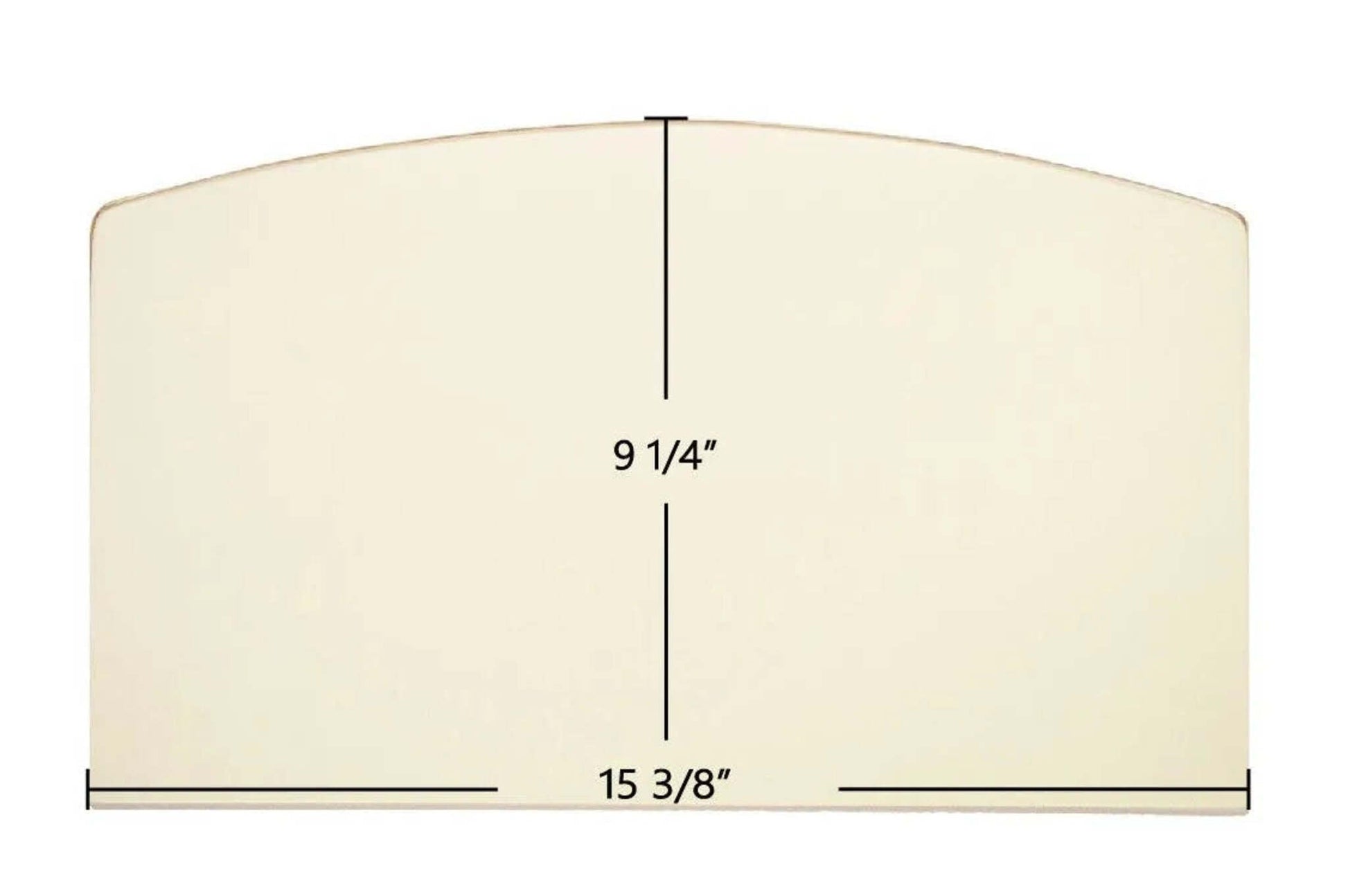 Ceramic Replacement Glass for Lopi Republic 1250 / 1750 Archtop Ceramic Glass Panel - 15 3/8" x 9 1/4" Archtop