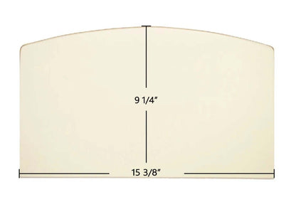 Ceramic Replacement Glass for Lopi Republic 1250 / 1750 Archtop Ceramic Glass Panel - 15 3/8" x 9 1/4" Archtop