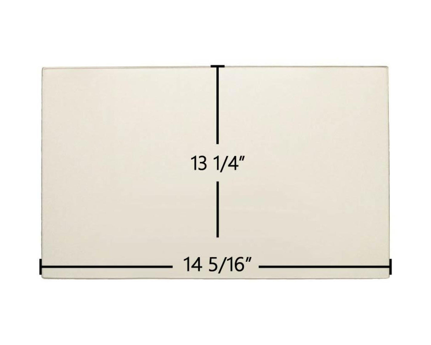 Ceramic Replacement Glass for Lopi Yankee Bay Center Ceramic Glass Panel - 14 5/16" x 13 1/4"
